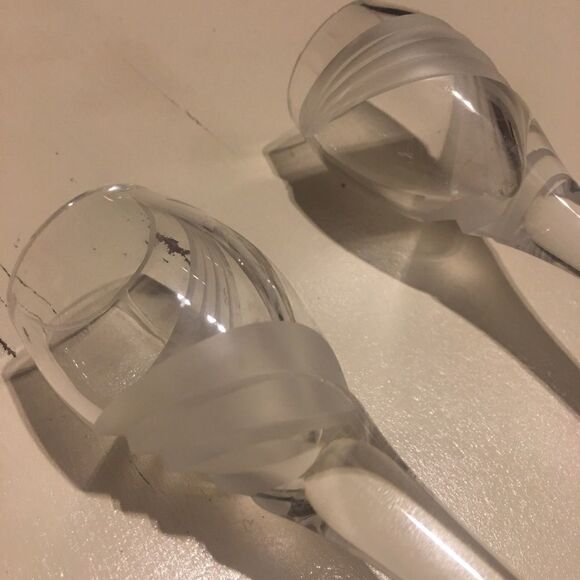 Candle holders long stem candlestick glass - Picture 3 of 3